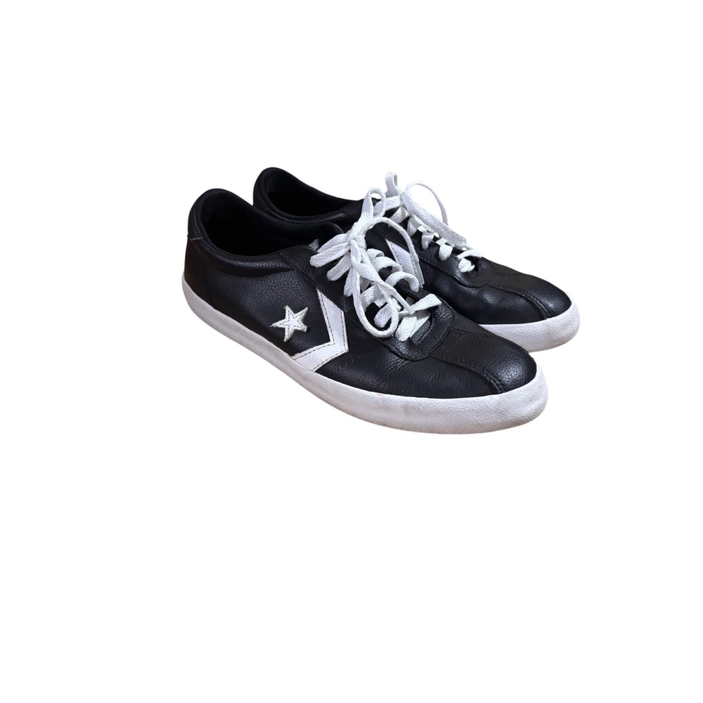 Converse‎ All Star Junior Sneakers Size 5 Black Leather Star Low Top Streetwear